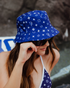 BOUGIE BLUE REVERSIBLE BUCKET HAT